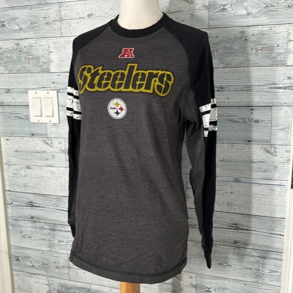 PITTSBURGH STEELERS BLACK AND GRAY JERSEY - Picture 3 of 8